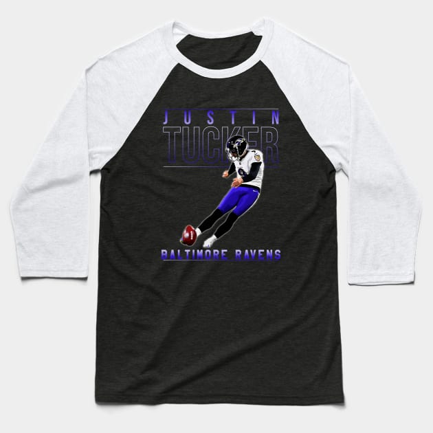 Justin Tucker Baseball T-Shirt by Aloenalone